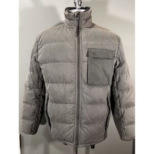 Flint and Tinder Caliber Down Puffer Coat Jacket Olive Green Mens Sz Med Hiking